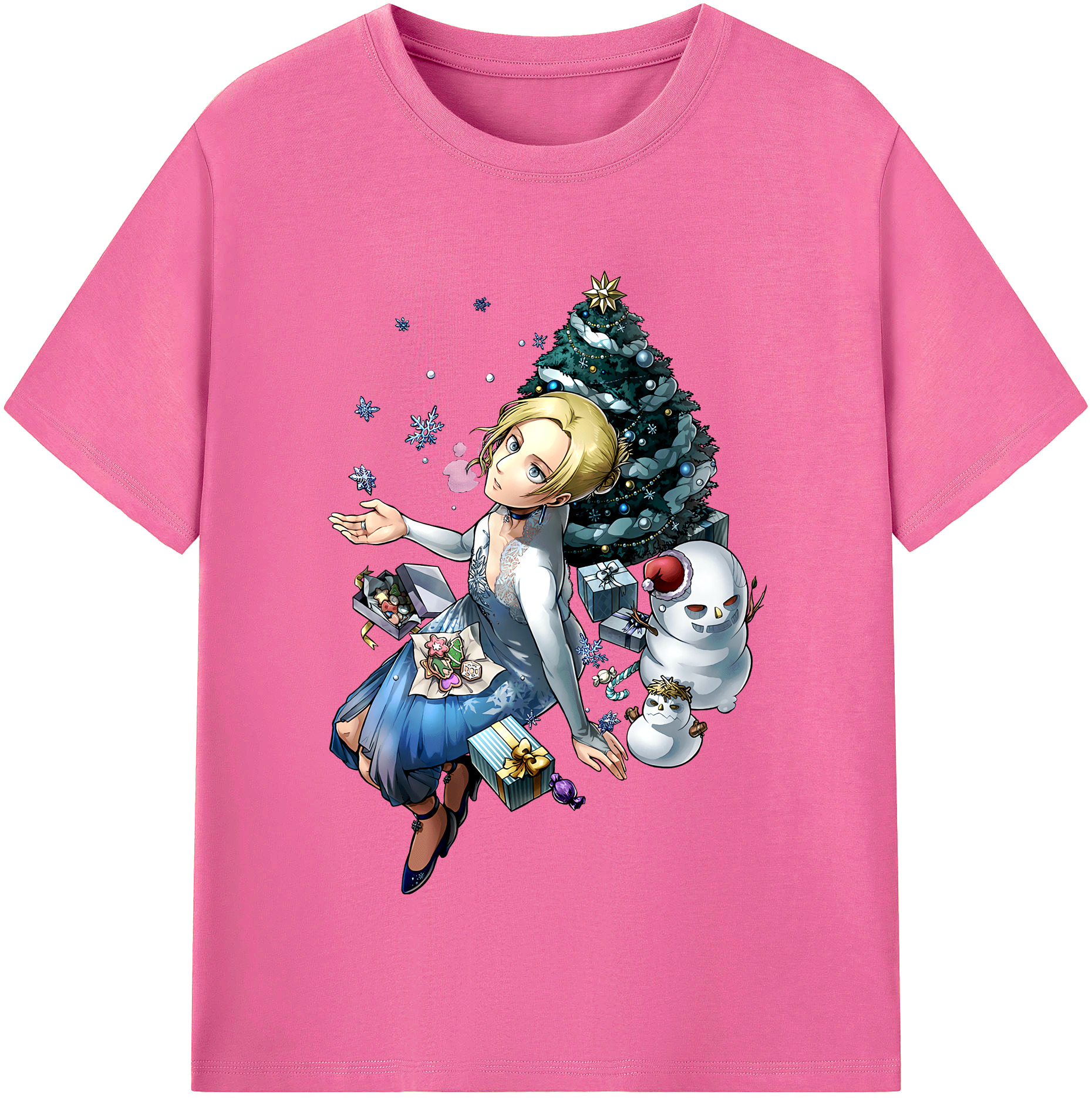 （画像用） 進撃の巨人 アニ・レオンハート Attack on Titan Annie Leonhart レディースカジュアルプリントTシャツ（綿100％）